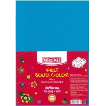 Фетр листовой (полиэстер), 20х30см, 180г/м2, голубой
