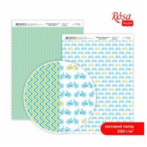 Папір дизайнерський двосторонній матовий „Color style“ 5, 21х29,7 см, 200 г/м2, ROSA TALENT