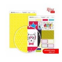 Бумага дизайнерская двусторонняя матовая „Color style“ 8, 21х29,7 см, 200 г/м2, ROSA TALENT