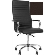 Крісло LIBERTY ANF ECO-31, Екокожа ECO, коричневий, хром база