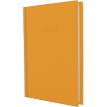 Щоденник датований 2024, SATIN, помаранчевий, А5