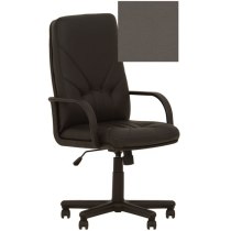 Крісло MANAGER P ECO-70, Екокожа ECO, сірий, Пласт База, Пласт. Подлокот