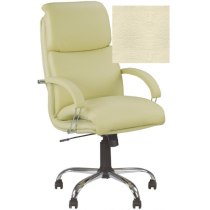 Кресло NADIR STEEL CHROME (COMFORT) P ECO-07, Экокожа ECO, бежевый, Хром. База, мягкие подлокот