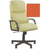 Крісло NADIR ECO-72, Екокожа ECO, помаранчевий, Пласт База, Пласт. Подлокот