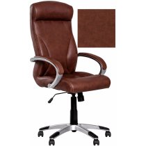 Кресло RIGA P ECO-21, Экокожа ECO, коричневый, Пластю База