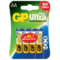 Батарейка GP ULTRA PLUS ALKALINE AA (LR6), 4 шт. у пачці