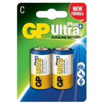 Батарейка GP ULTRA PLUS ALKALINE С (LR14), 2 шт. у пачці