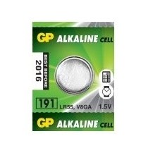 Батарейка GP Alkaline 191 (AG8, LR55), відривний блістер