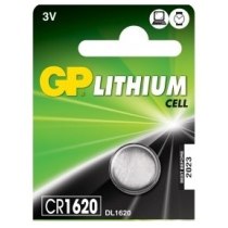 Батарейка GP Lithium дискова CR1620, відривний блістер