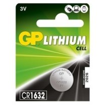 Батарейка GP Lithium дискова CR1632, відривний блістер