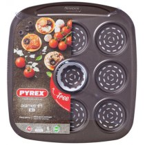 Форма PYREX Asimetria мет.форма прямокут.міні-pizza 9шт