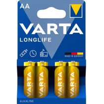 Батарейка VARTA LONGLIFE AA BLI 4