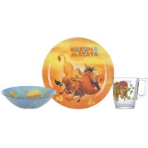 Набір посуду дит. LUMINARC DISNEY LION KING /НАБІР/3 пр.короб