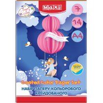 Набір паперу кольорового "Пастель", А4, 14арк., 7 кол., двосторонній