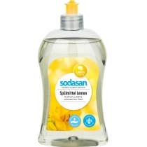 Органічний рідкий засіб-концентрат SODASAN Лимон для миття посуду, 0,5 л