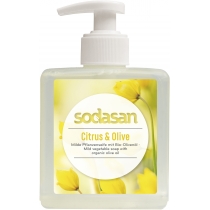 Органічне мило SODASAN Citrus-Olive рідке, бактерицидне, з цитрусовою та оливковою оліями , 0,3 л