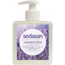 Органічне мило SODASAN Lavender-Olive рідке, заспокійливе, з лавандовою та оливковою оліями , 0,3 л