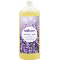 Органічне мило SODASAN Lavender-Olive рідке, заспокійливе, з лавандовою та оливковою оліями , 1 л
