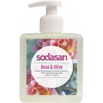Органічне мило SODASAN тонізуюче Троянда-Олива рідке, 0,3 л