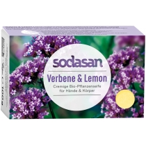 Органічне мило SODASAN освіжаюче Вербена-Лимон для обличчя, 100 гр