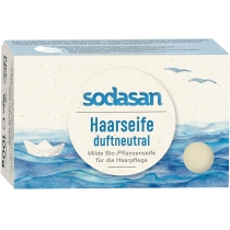 Органічне мило-шампунь SODASAN ніжне для волосся для чутливої шкіри голови, 100 гр