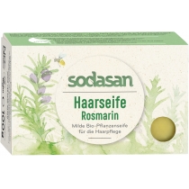 Органічне мило-шампунь SODASAN Розмарин для зміцнення та росту волосся, 100 гр