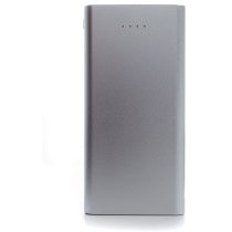 Мобільна батарея (Power Bank) металева Optima 4108, 10 000 mAh, 2*USB output, 5V 2.1A, колір металік