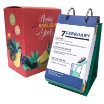 Англійський календар HAPPY ENGLISH YEAR на кільцях