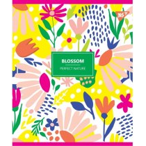 Тетрадь 96 листов, линия,  неон+софт-тач "BLOSSOM"