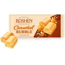 Шоколад Roshen пористий білий Карамельний ВКФ 80г /20шт FP