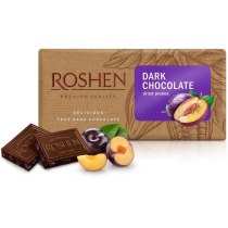 Шоколад Roshen черный с черносливом  90г / 22шт