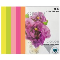 Папір кольоровий SPECTRA COLOR Rainbow Pack А4 155 г/м2  5х10/50арк. Cyber (неон) IT 82 "О", 5 кольо