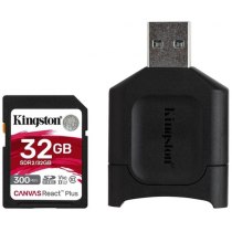 Карта памяти SD 32Gb Kingston, кл.10 + картридер