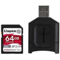 Картка пам'ятi SD 64Gb Kingston, кл.10 + картрідер