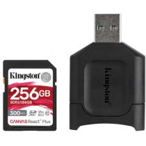 Карта памяти SD 256Gb Kingston, кл.10 + картридер