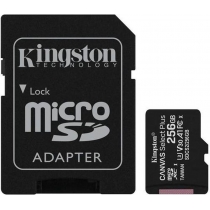Картка пам'ятi microSD 256Gb Kingston, кл.10 + SD адаптер