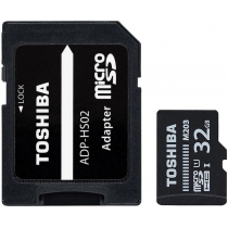 Картка пам'ятi microSD 32Gb Toshiba, кл.10 + SD адаптер