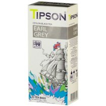 Чай Tipson Earl Gray цейлонський байховий 25 шт х 2 г чорний