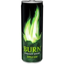 Напій енергетичний Burn Apple Kivi б/алк ж/б, 0, 25л