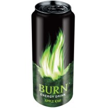 Напій енергетичний Burn Apple Kivi б/алк ж/б, 0,5л