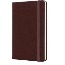 Деловая записная книжка NAMIB, А5, твердая обложка, резинка, белый блок клетка, бордо