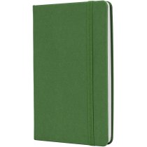 Деловая записная книжка MAGIC, А5, твердая обложка, резинка, белый блок клетка, зеленый