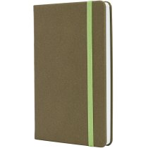 Деловая записная книжка MAGIC, А5, твердая обложка, резинка, белый блок клетка, фисташковый