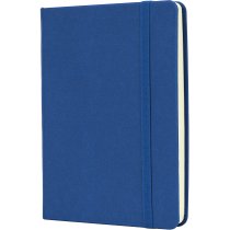 Деловая записная книжка MAGIC, А6, твердая обложка, резинка, кремовый блок линия, синий