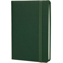 Деловая записная книжка VIVELLA, А6, твердая обложка, резинка, кремовый блок линия, зеленый