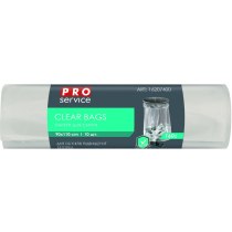 Пакети для смiття LD 160 л / 10 шт PROservice CLEAR BAGS 90 х 110 см прозорі