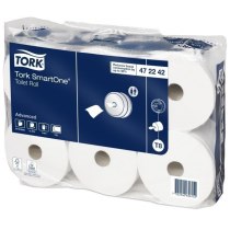 Папір туалетний в рулонах 2 шари Tork SmartOne 207 м 6 рулонів Т8