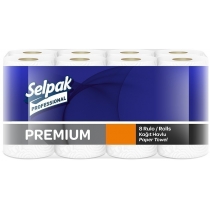 Рушник паперовий кухонний 3 шари Selpak Pro Premium 11,25 м 8 рулонів