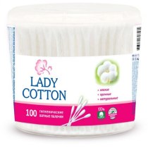 Палички ватні Lady Cotton в банці 100шт