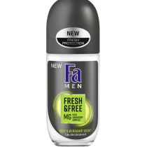Дезодорант-ролик Fa Men Fresh&Free с Магний-комплексом Аромат Ментол-Бергамот 50 мл
